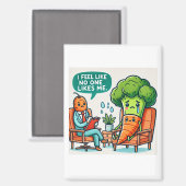 Funny Vepflanzentherapie Cartoon Magnet (Vorderseite/Rückseite)