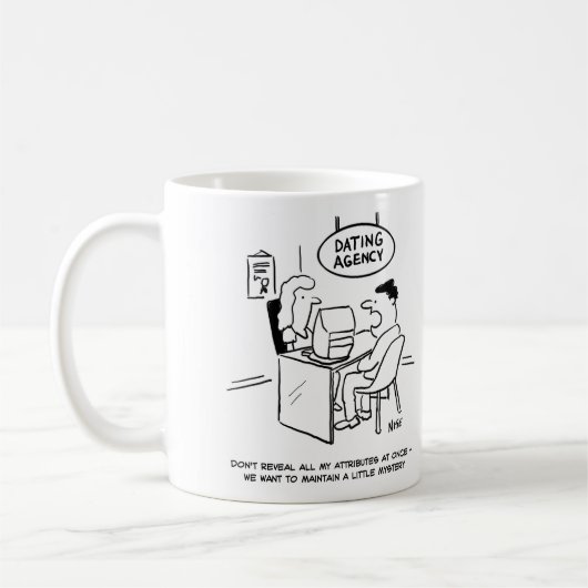 Funny Verabred Agency Cartoon auf Kaffeetasse (Links)