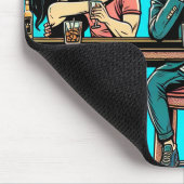 Funny "Verabrede Ist zum Kotzen" Comic Style Mousepad (Ecke)