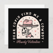 Funny verabredet Cowboy Country Date Single Zitate (Vorne/Hinten)