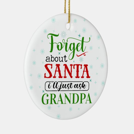 Funny Vergessen Santa GRANDPA Weihnachtsschmuck (Rechts)
