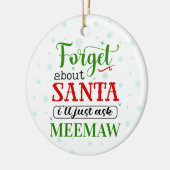 Funny Vergessen Santa MEEMAW Weihnachtsschmuck (Links)
