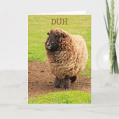 Funny vergessene Schafe Geburtstag Karte (Vorderseite)