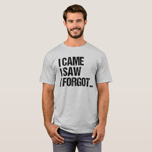Funny vergessene vergessen T-Shirt (Vorne ganz)
