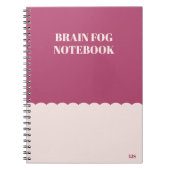 Funny Vergessful Brain Nebel Humorisches Zitat Notizblock (Vorderseite)