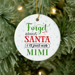 Funny Vergiss MIMI Oma Weihnachtsschmuck