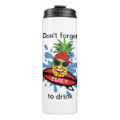 Funny Vergiss nicht zu trinken Thermosbecher (Vorderseite)