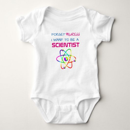 Funny "Vergiss Princess, ich Wollte, Wissenschaftl Baby Strampler (Vorderseite)