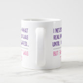 Funny Verheiratet Life Quotation Jumbo-Tasse (Rückseite)