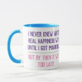 Funny Verheiratet Life Quotation Tasse (Links)