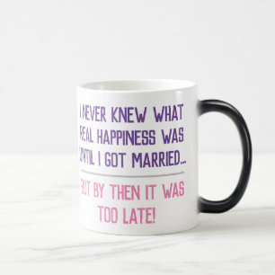 Funny Verheiratet Life Quotation Verwandlungstasse