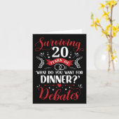 Funny Verheirateten Paare oder ihr 20. Hochzeit An Karte (Gelbe Blume)