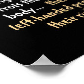 Funny Verlassen-hand-Sprichwort Poster (Ecke)