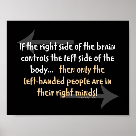 Funny Verlassen-hand-Sprichwort Poster (Vorne)