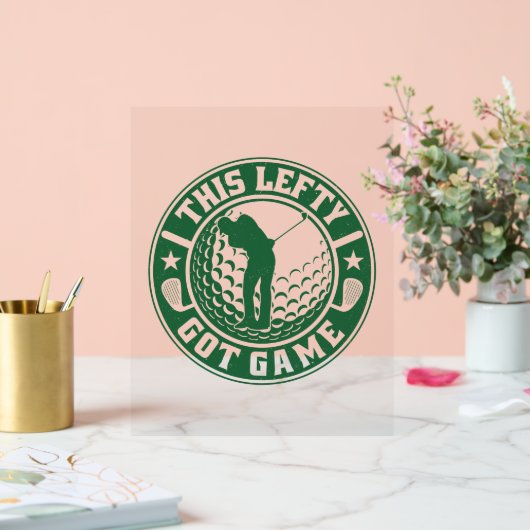 Funny Verlassen Handgolfer Acrylschild (Hochzeit)