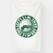 Funny Verlassen Handgolfer Banner (Vertikal)