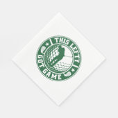 Funny Verlassen Handgolfer Serviette (Ecke)