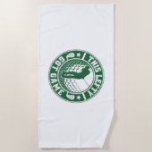 Funny Verlassen Handgolfer Strandtuch (Vorderseite)