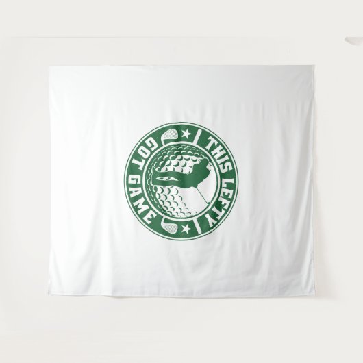 Funny Verlassen Handgolfer Wandteppich (Vorderseite (Horizontal))