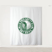 Funny Verlassen Handgolfer Wandteppich (Vorderseite)