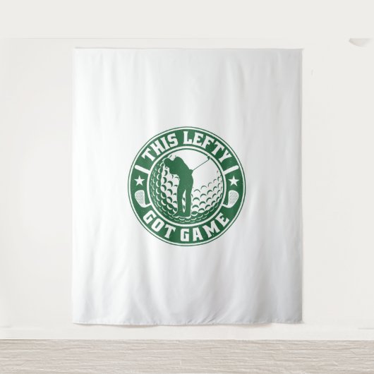 Funny Verlassen Handgolfer Wandteppich (Vorderseite)