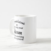 Funny Verlassend Geschenk für Coworker Coffee Tass Kaffeetasse (Vorderseite Links)