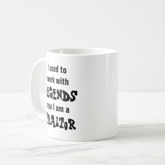 Funny Verlassend Geschenk für Coworker Coffee Tass Kaffeetasse (Vorderseite Links)