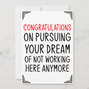 Funny Verlassend Kartengeschenk Mitarbeiter Mitarb Einladung