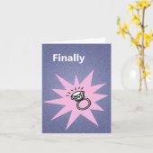 Funny Verlobung Ankündigung Endlich Verlobt (Gelbe Blume)