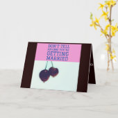 Funny Verlobung Card von den Freunden Karte (Gelbe Blume)