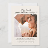 Funny Verlobung Foto Ankündigung Handheavier (Vorderseite)