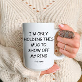 Funny Verlobung Future Frau Fiancé Rustic Tasse