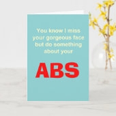 Funny vermisst karte (Gelbe Blume)