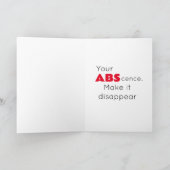 Funny vermisst karte (Innenseite)