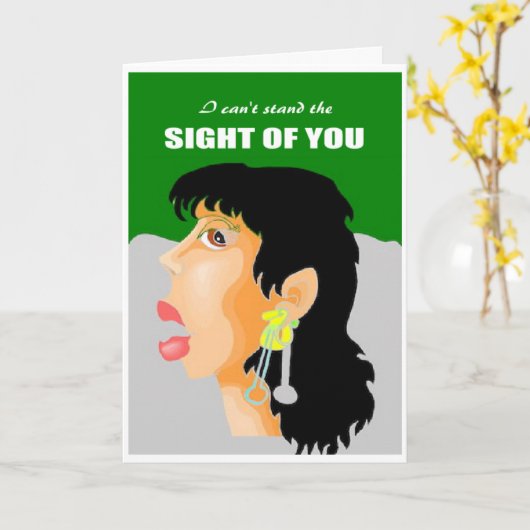 Funny vermisst karte (Gelbe Blume)