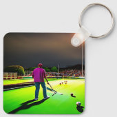 Funny Vermisst Lawn Bowls, Schlüsselanhänger (Rückseite)