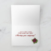 Funny Vermisst You Card Karte (Innenseite)