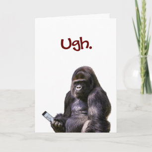 Funny Vermisst You Liebe Gorilla Card Karte