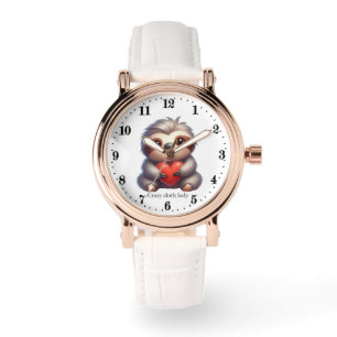 Funny verrückte Schlägerin Armbanduhr