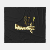 Funny verwirrt Giraffe Moo Ich bin eine Ziege Fleecedecke (Vorderseite (Horizontal))