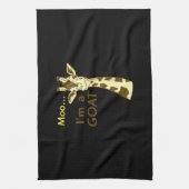 Funny verwirrt Giraffe Moo Ich bin eine Ziege Geschirrtuch (Vertikal)