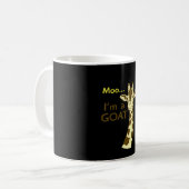 Funny verwirrt Giraffe Moo Ich bin eine Ziege Kaffeetasse (Vorderseite Links)
