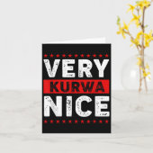 Funny Very Kurwa Nice Lish English Sarcasm Quote M Karte (Gelbe Blume)