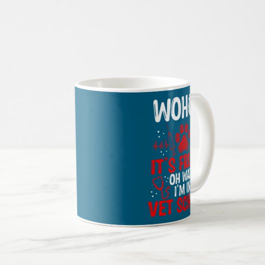 Funny Vet Tech School Friday Vet Tech Student Kaffeetasse (VorderseiteRechts)