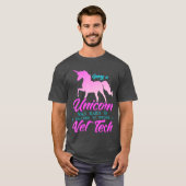 Funny Vet Tech Unicorn Liebhaber von Tiermedizin T-Shirt (Vorne ganz)