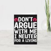 Funny Veterinarian Design For Men Women Vet Tech V Karte (Vorderseite)