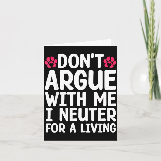 Funny Veterinarian Design For Men Women Vet Tech V Karte (Vorderseite)