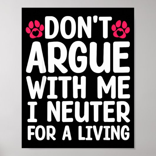 Funny Veterinarian Design For Men Women Vet Tech V Poster (Vorne)