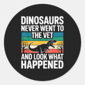 Funny Veterinarian Design For Men Women Vet Tech V Runder Aufkleber (Vorderseite)