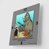 Funny Veterinarian Humor Wall Clock Quadratische Wanduhr (Winkel)